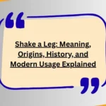 Shake a Leg: Meaning, Origins, History, and Modern Usage Explained